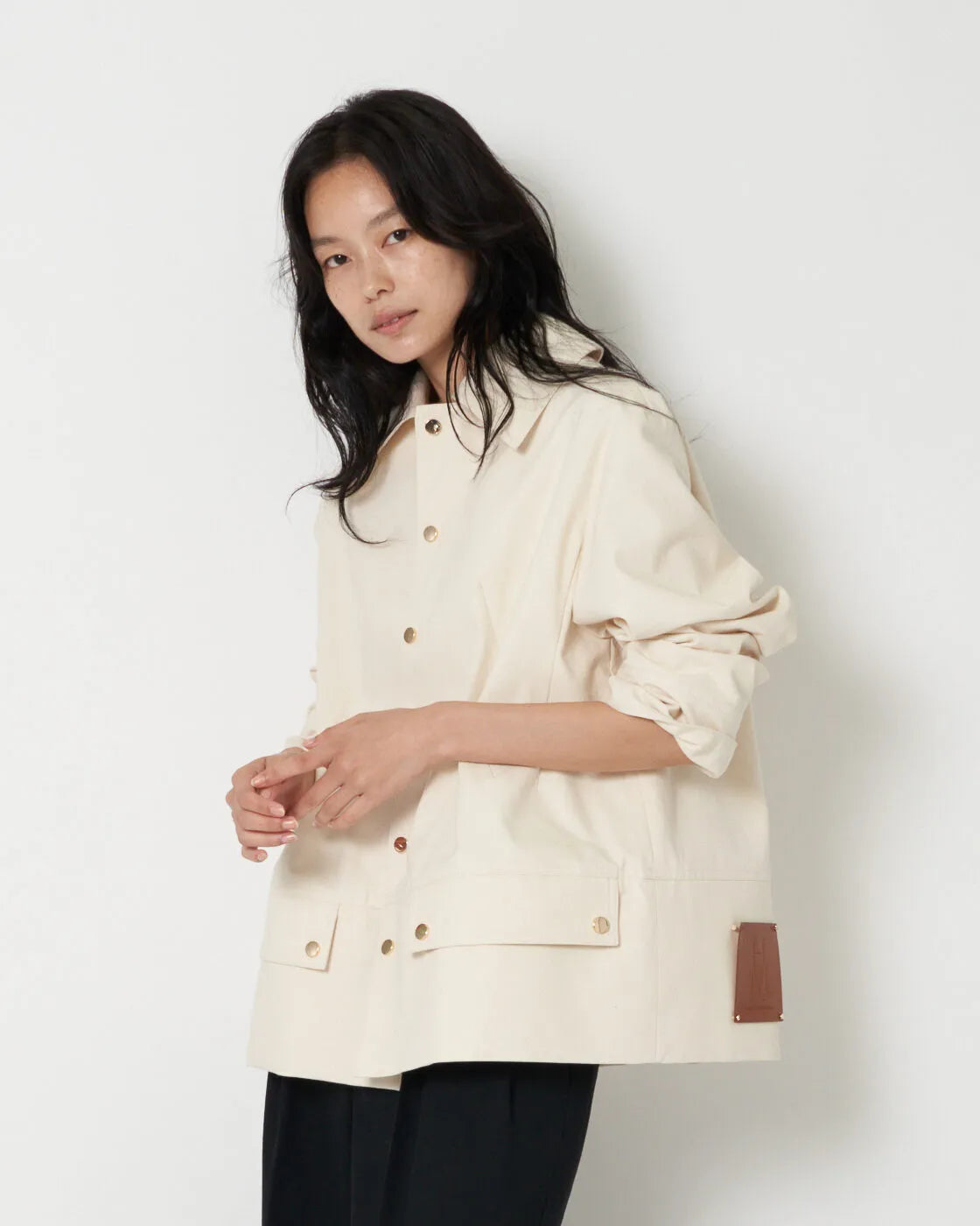 JARGUAR - COTTON CANVAS VOLUMINOUS BLOUSON