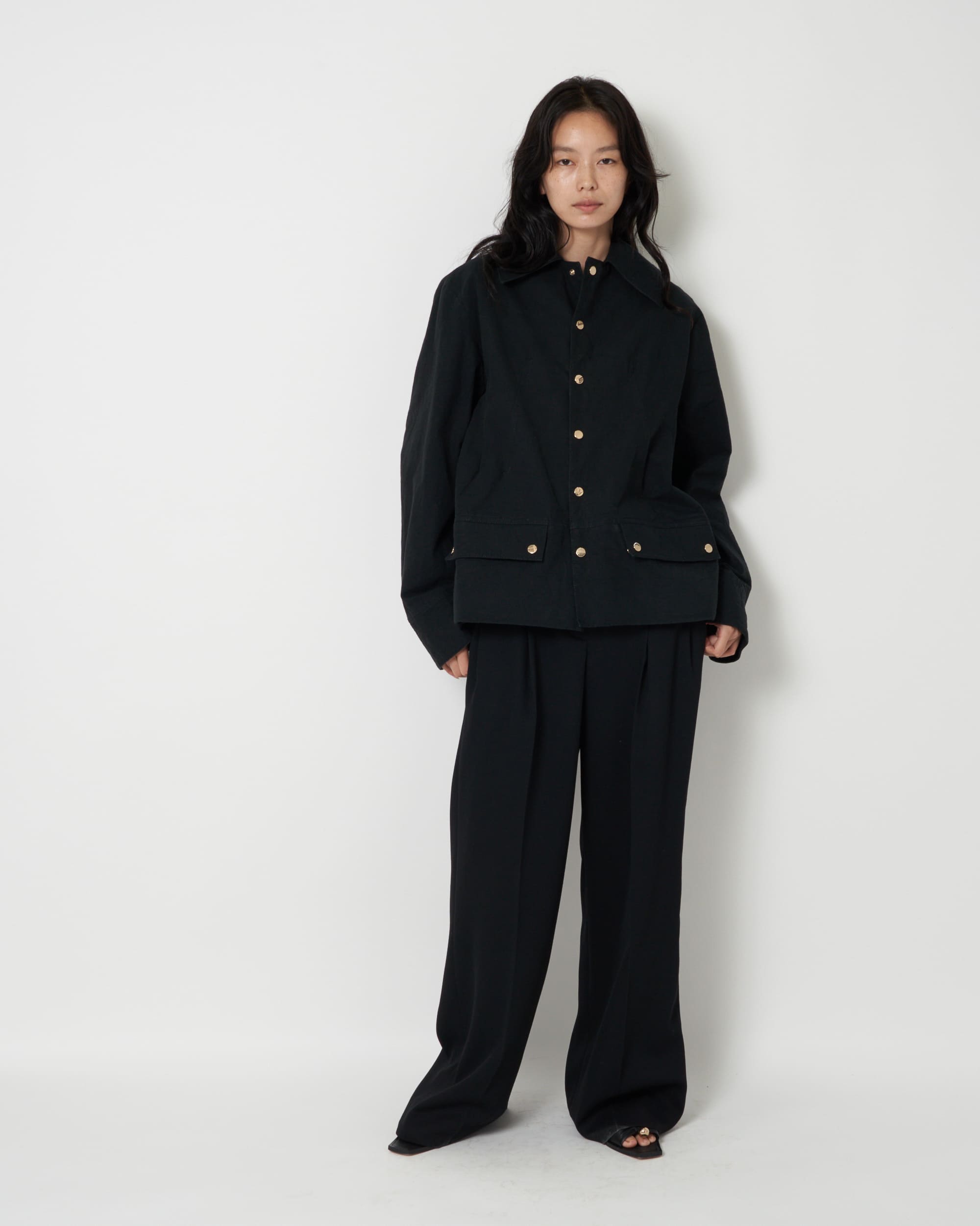 JARGUAR - COTTON CANVAS VOLUMINOUS BLOUSON