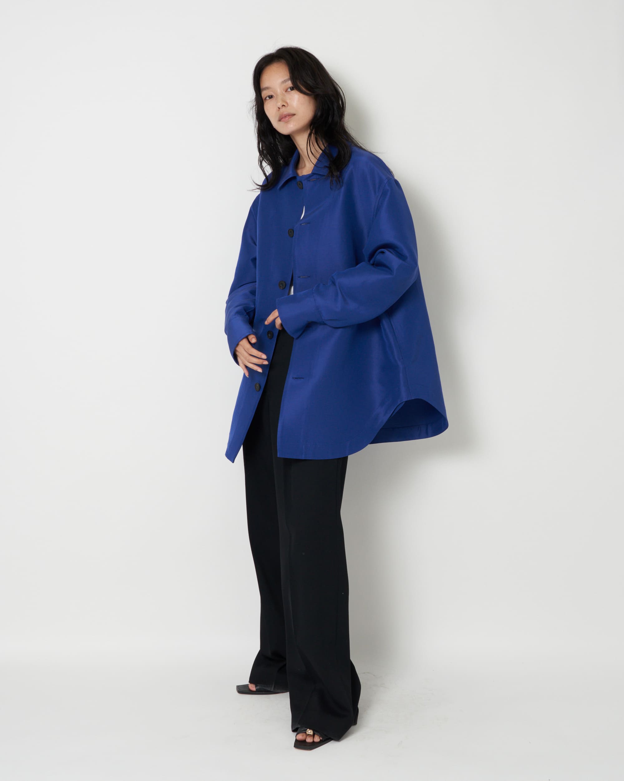 JASPER - COTTON SILK SHIRT JACKET