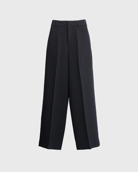 JAVELIN - WIDE SILHOUETTE VISCOSE CADY TROUSERS - BLACK