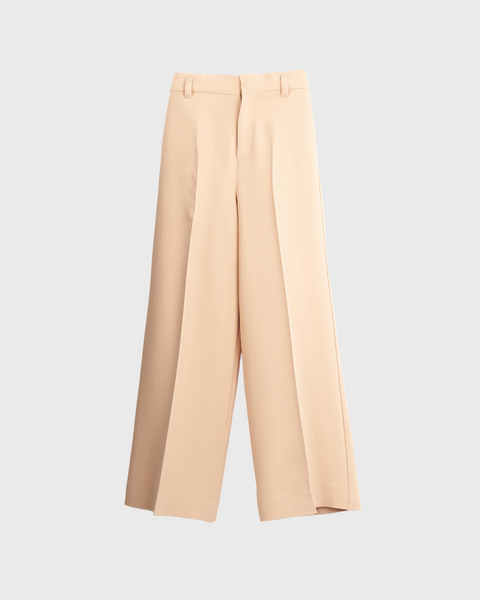 JAVELIN - WIDE SILHOUETTE VISCOSE CADY TROUSERS - BEIGE