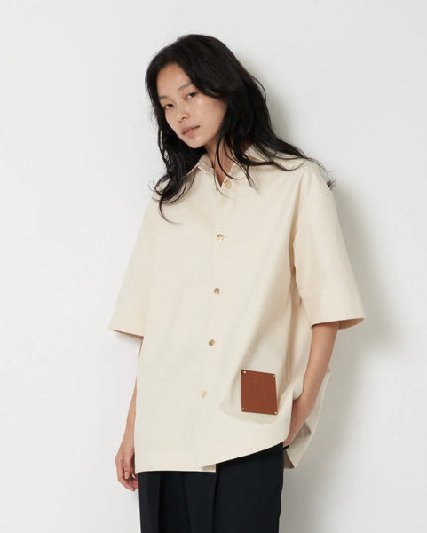 JAYA - COTTON CANVAS HALF SLEEVE SHIRT