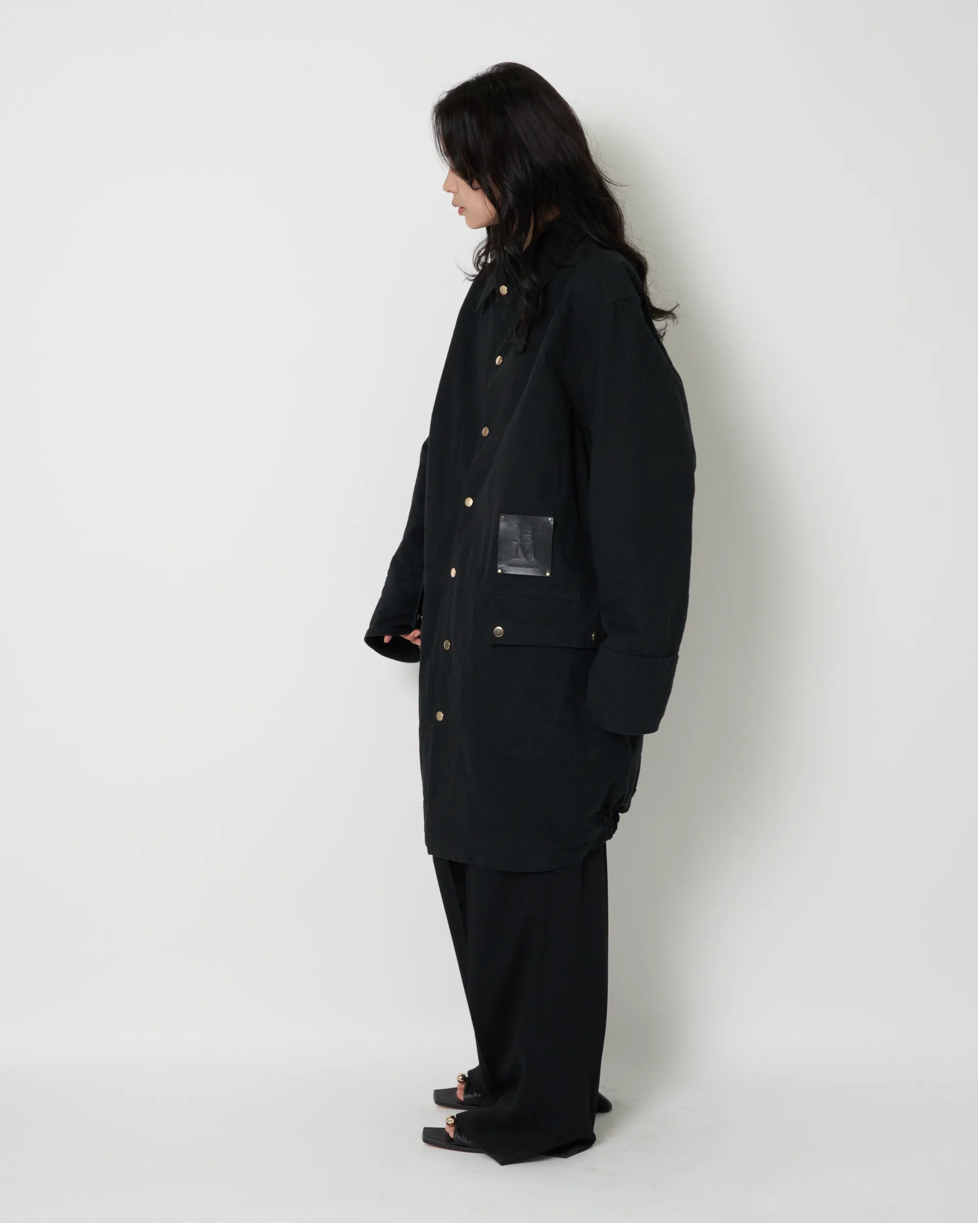 JOANNA - OVERSIZED COTTON CANVAS COAT