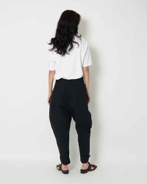 JOURNEY - COTTON CANVAS ROUND SHAPED PANTS