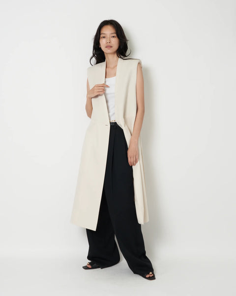 JOYCE -  SUMMER WOOL LONG GILET