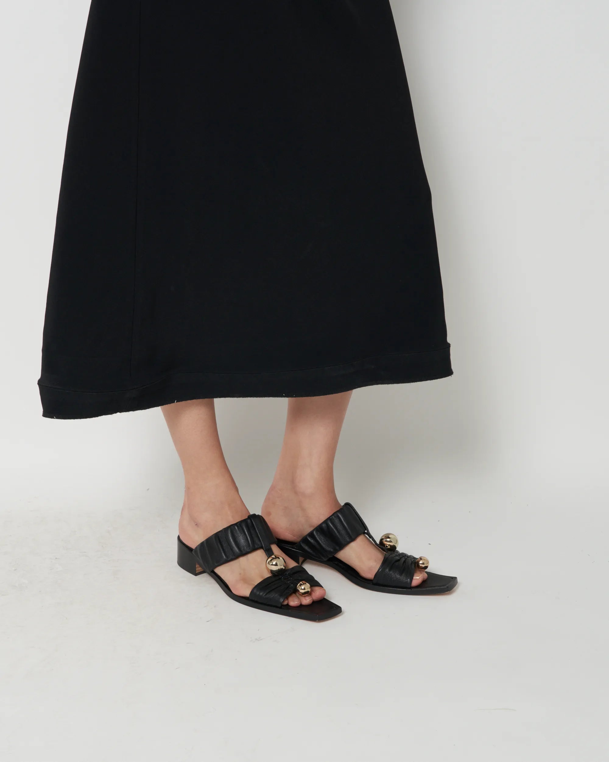 JUPITER - OPEN TOE GATHERED SANDAL