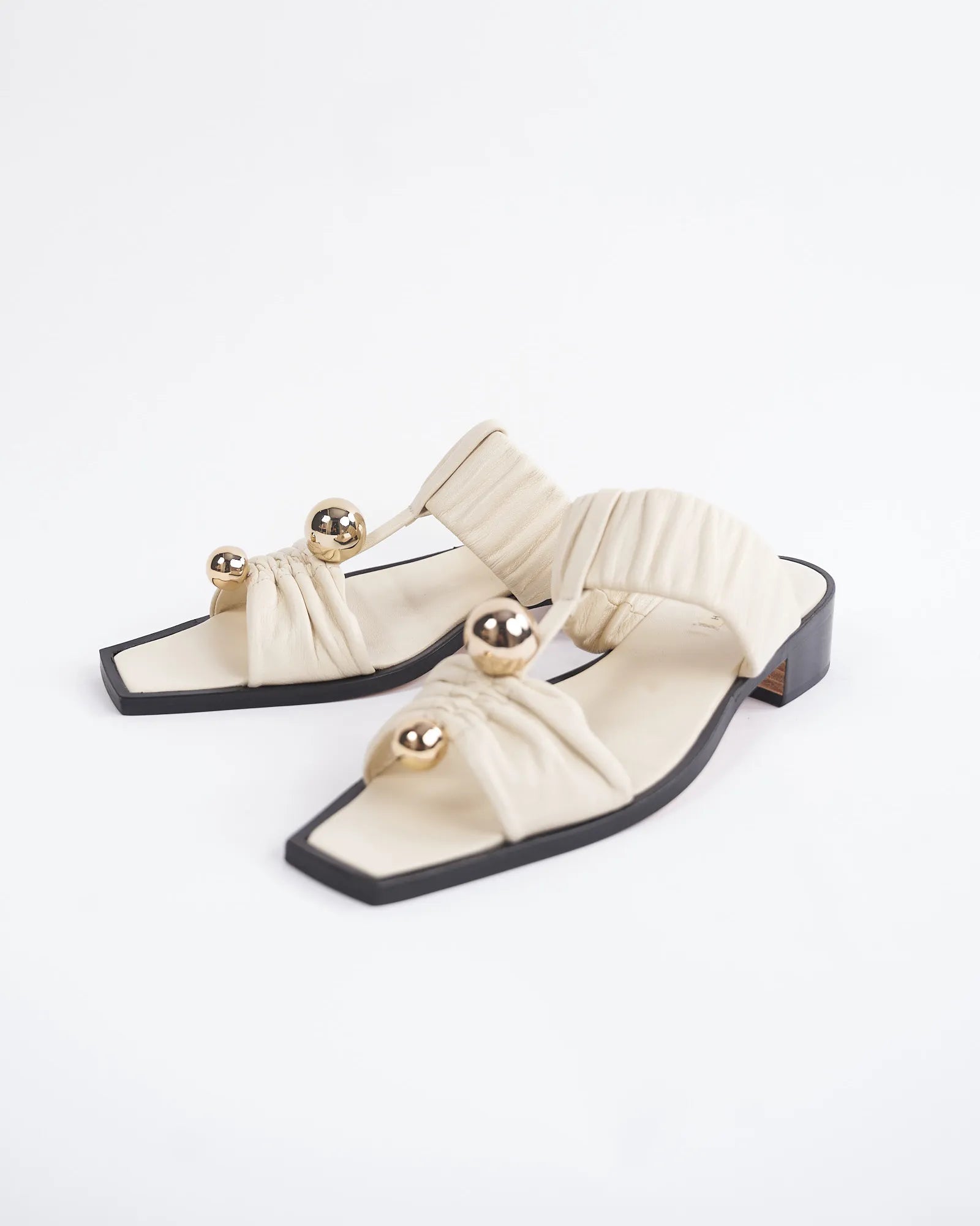 JUPITER - OPEN TOE GATHERED SANDAL