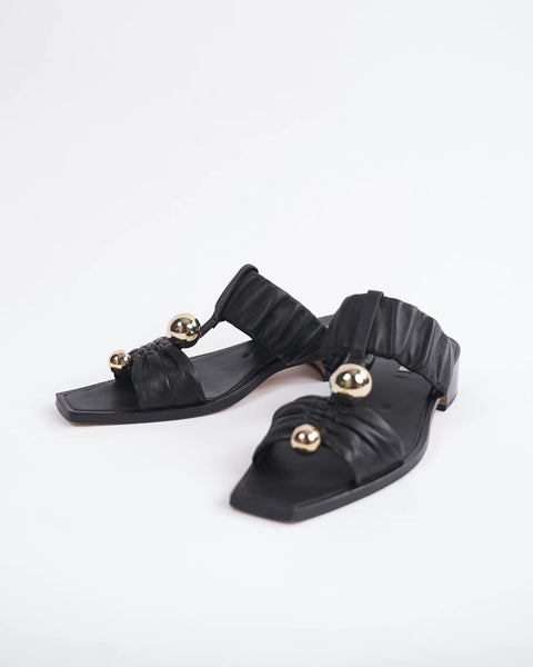 JUPITER - OPEN TOE GATHERED SANDAL