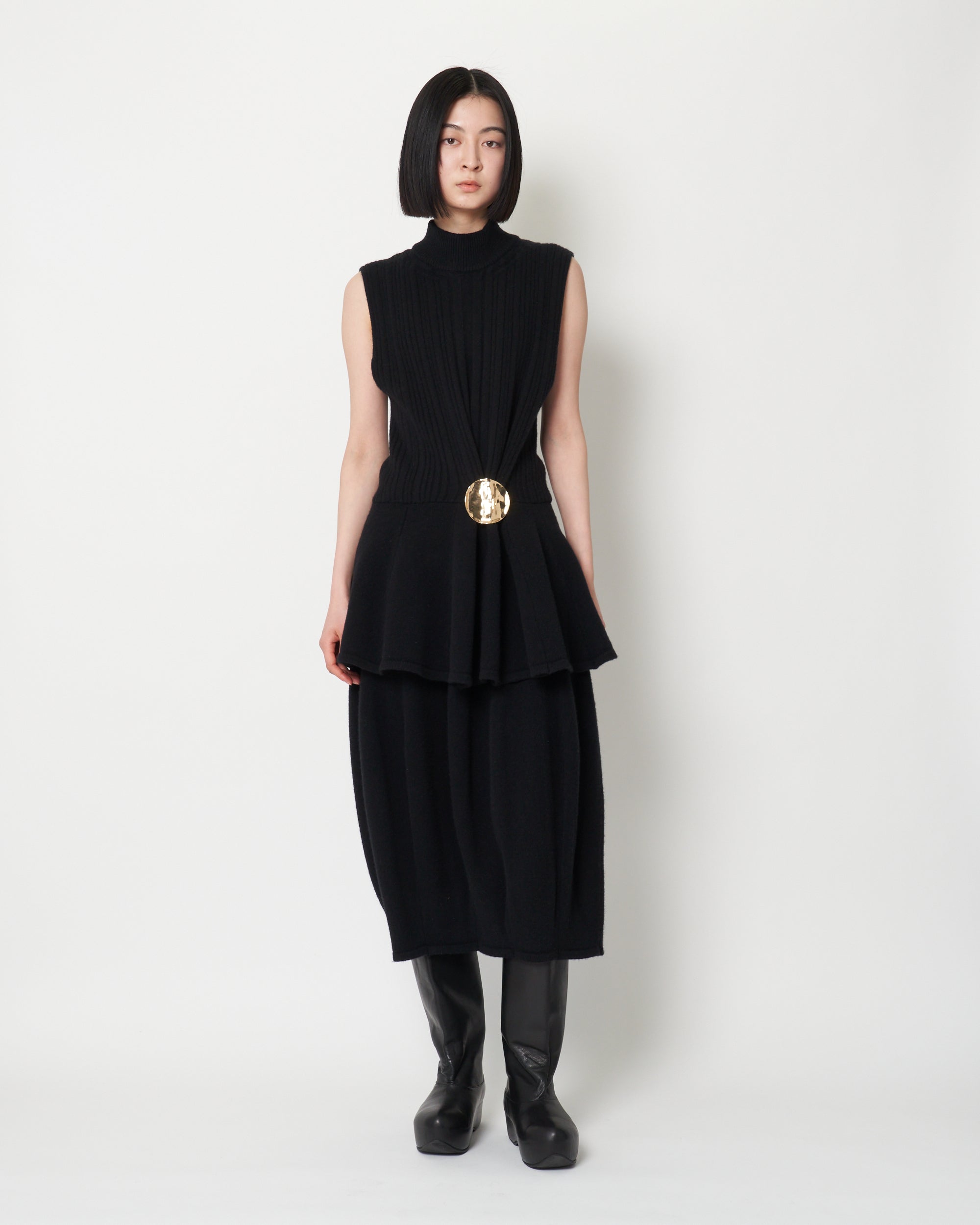 KIDY- BOILED WOOL KNIT SKIRT