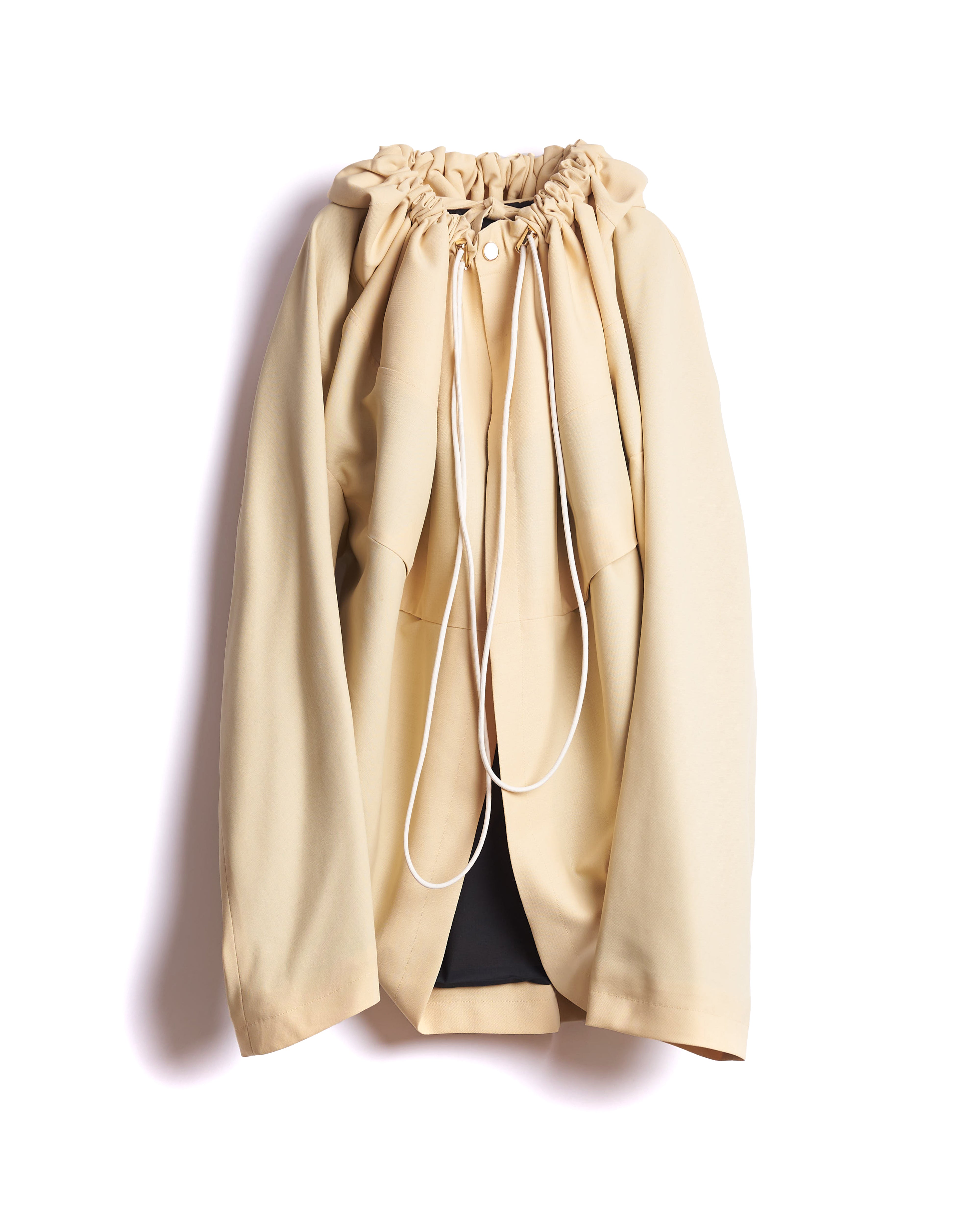 KALLA - GATHERED FRONT HOODED BLOUSON