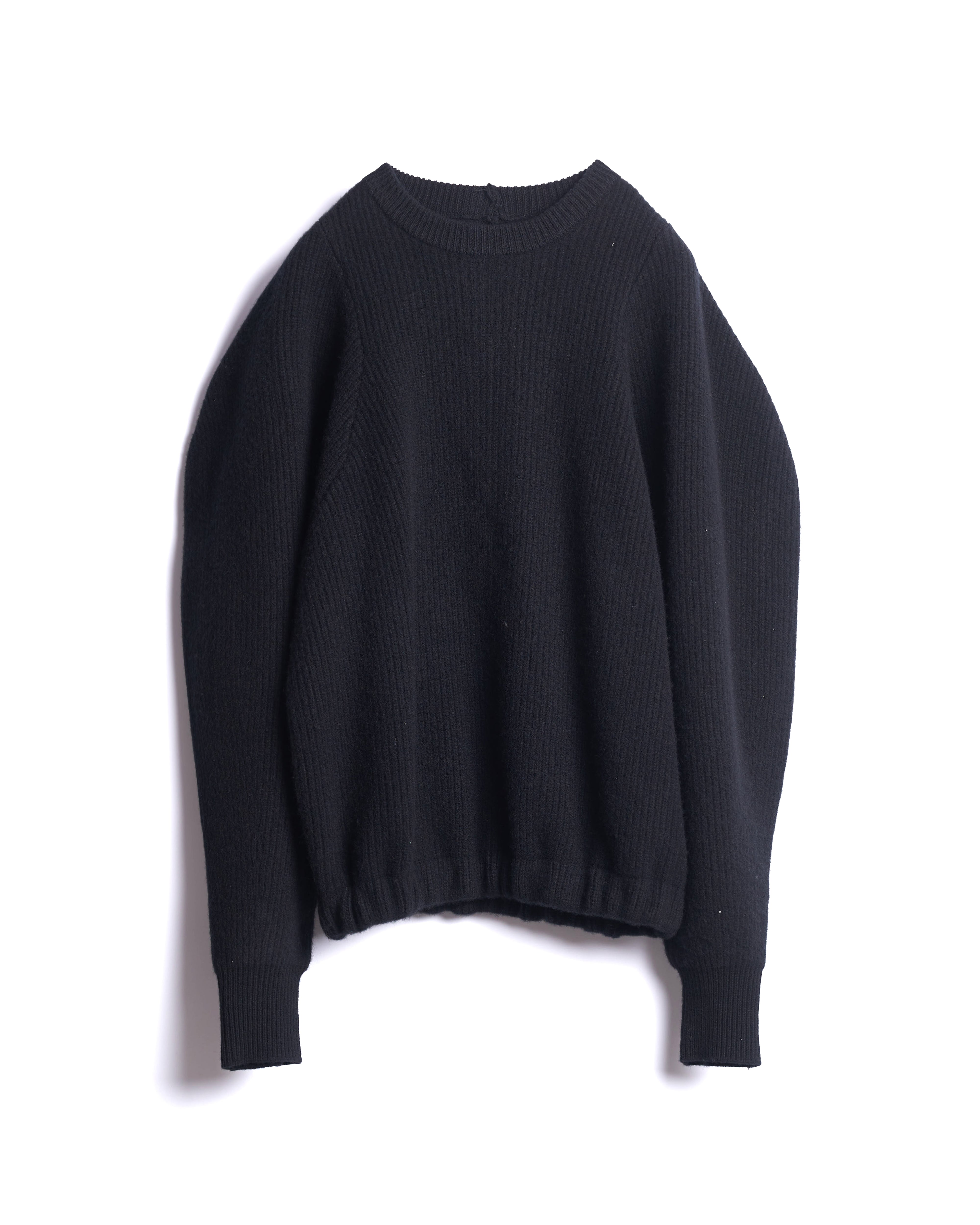 KAMARI - ROUNDED SLEEVE WOOL KNIT SWEATER