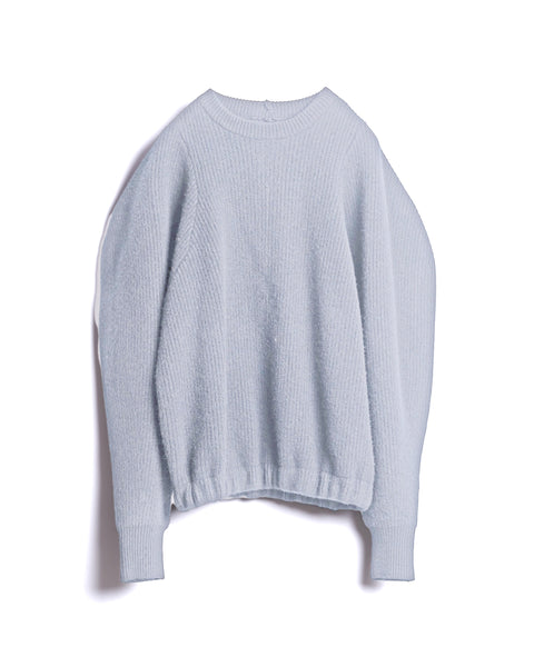 KAMARI - ROUNDED SLEEVE WOOL KNIT SWEATER