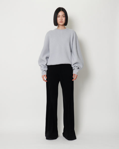 KAMARI - ROUNDED SLEEVE WOOL KNIT SWEATER