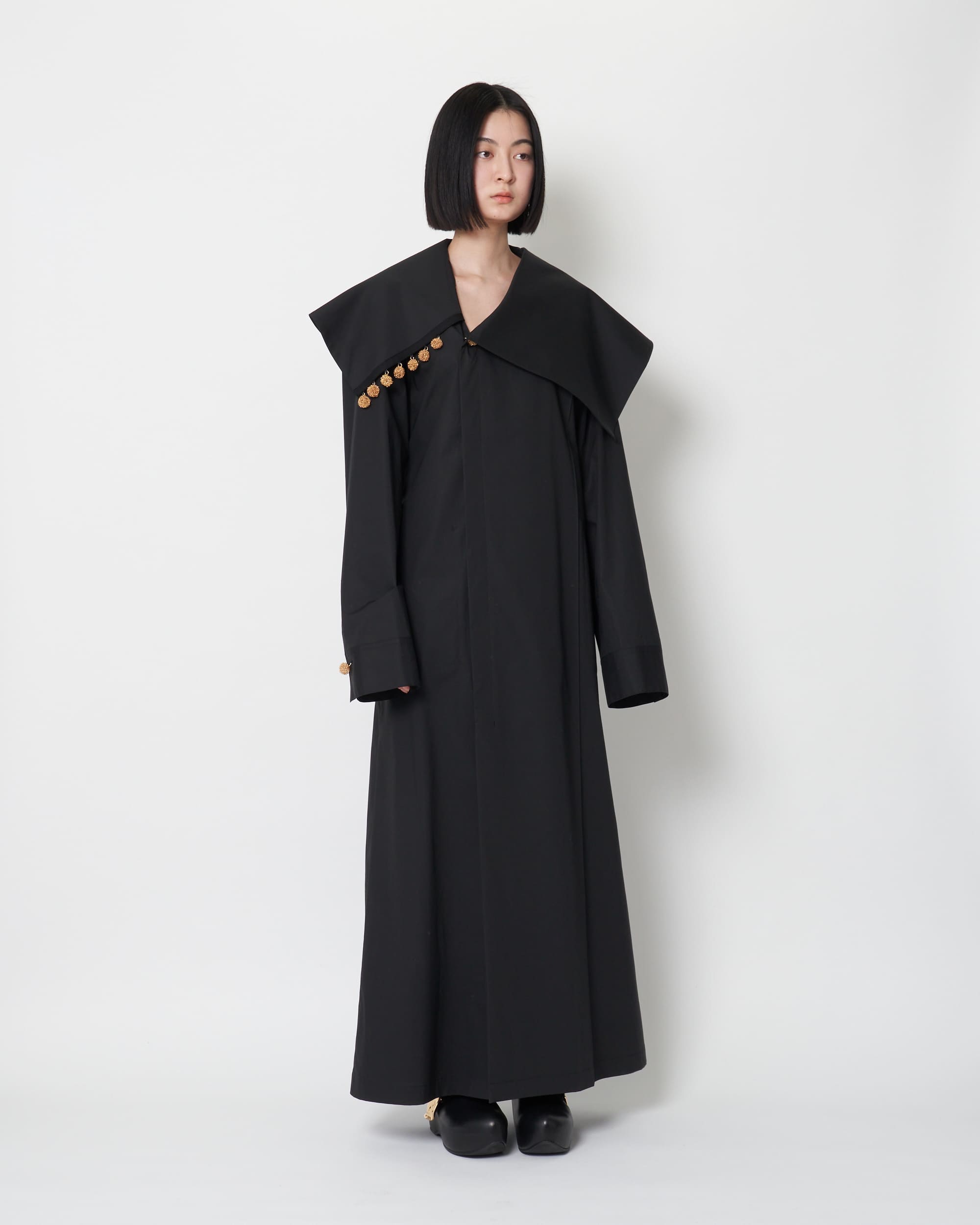 KAMILLA- COTTON POPLIN ASYMMETRY SHIRT DRESS