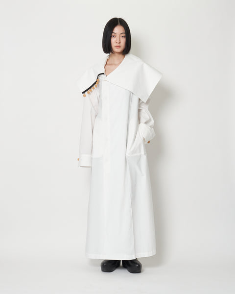 KAMILLA- COTTON POPLIN ASYMMETRY SHIRT DRESS