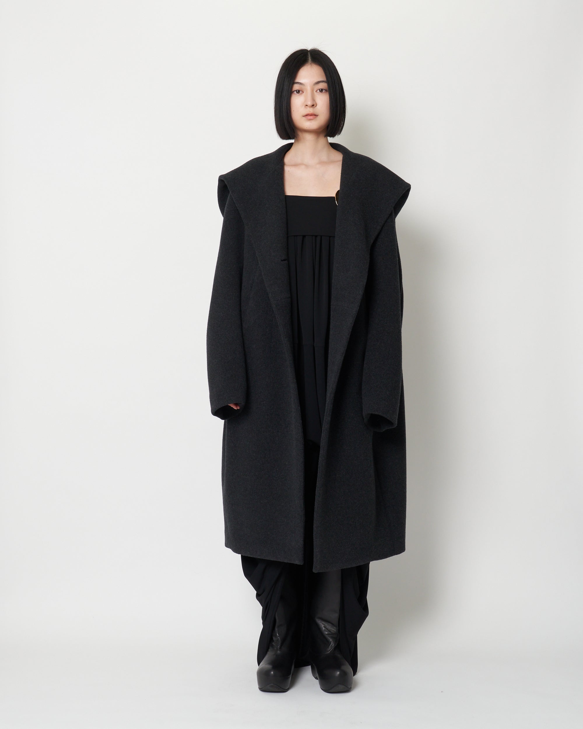 KAREN - WOOL HOODED COAT