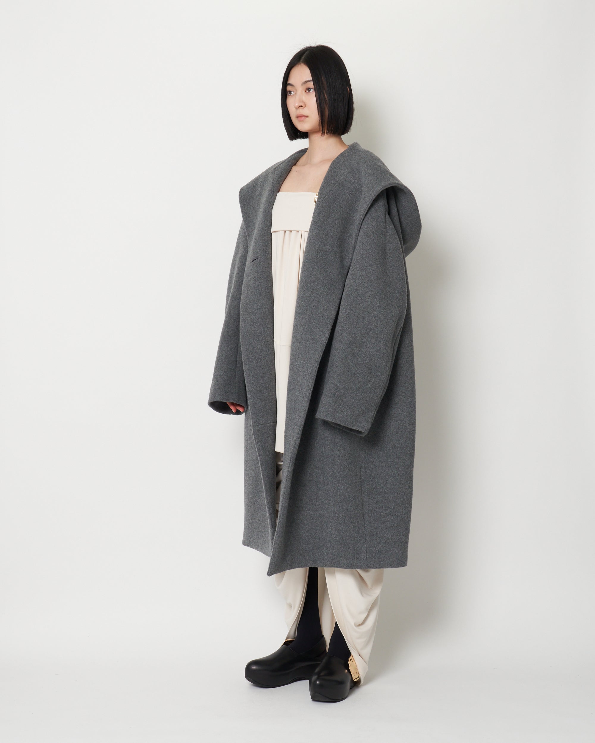 KAREN - WOOL HOODED COAT