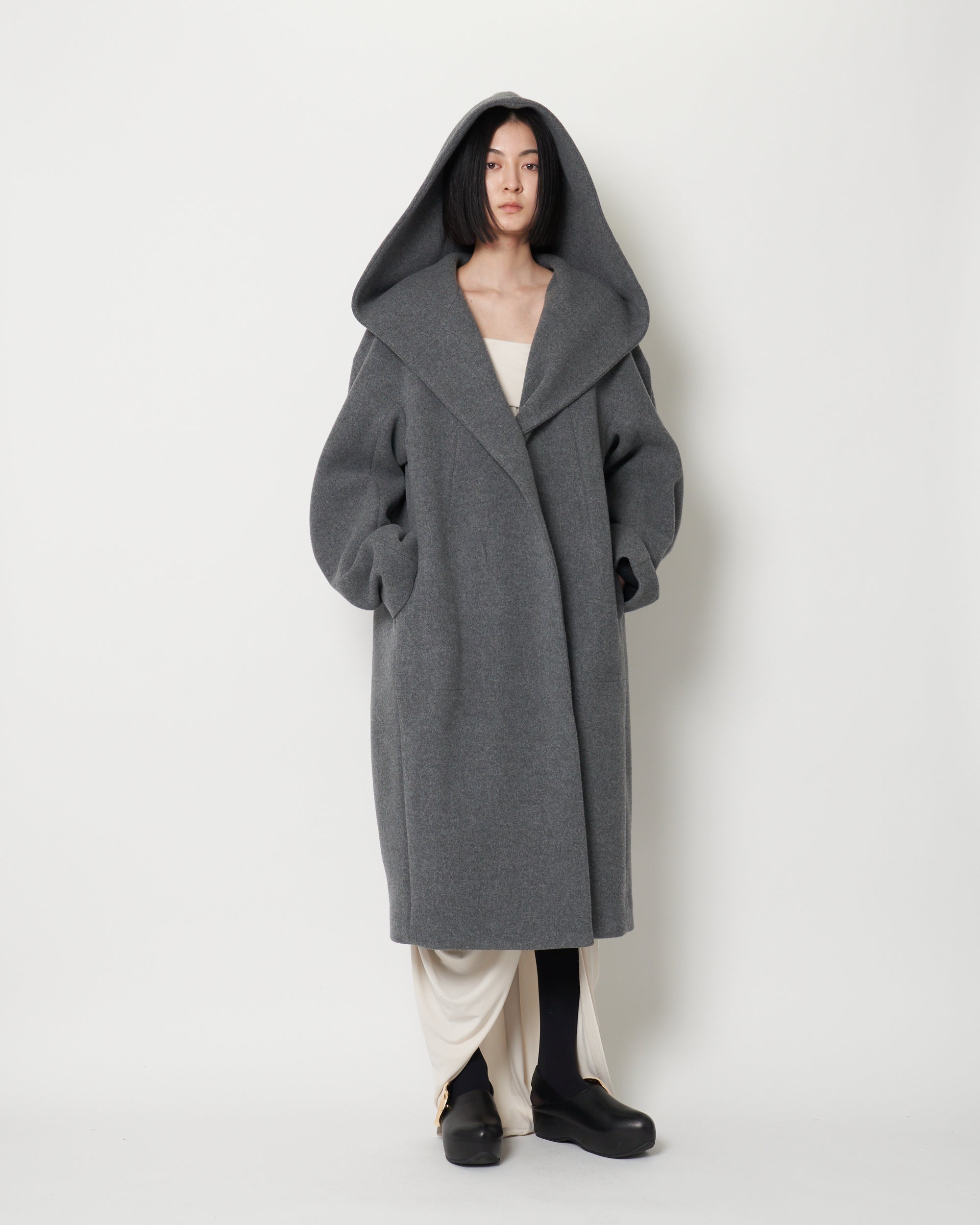 KAREN - WOOL HOODED COAT