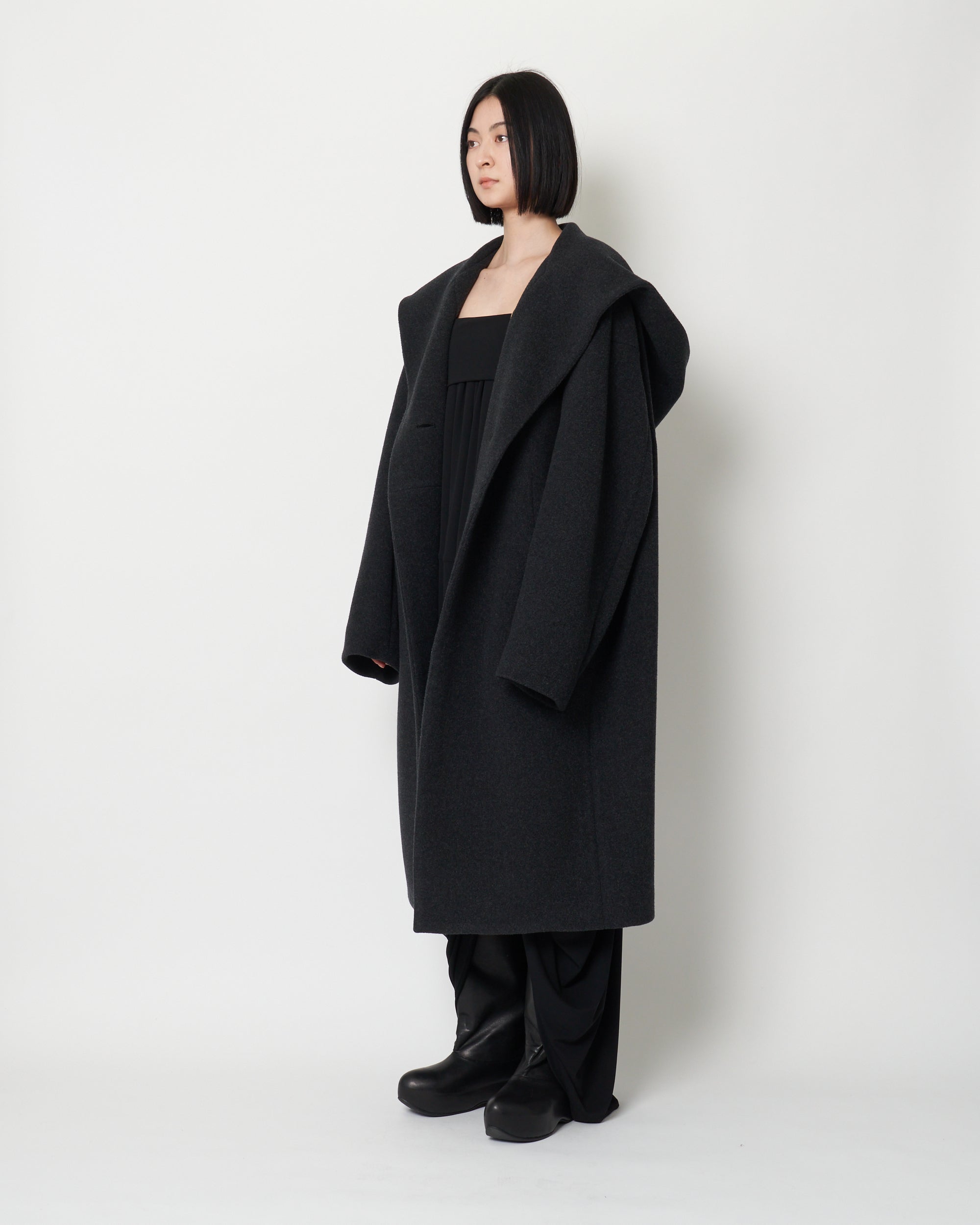 KAREN - WOOL HOODED COAT