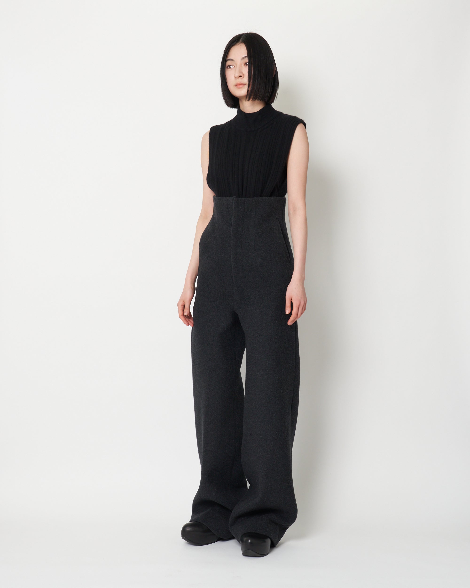 KARLOTTA - HIGH WEISTED WOOL PANTS