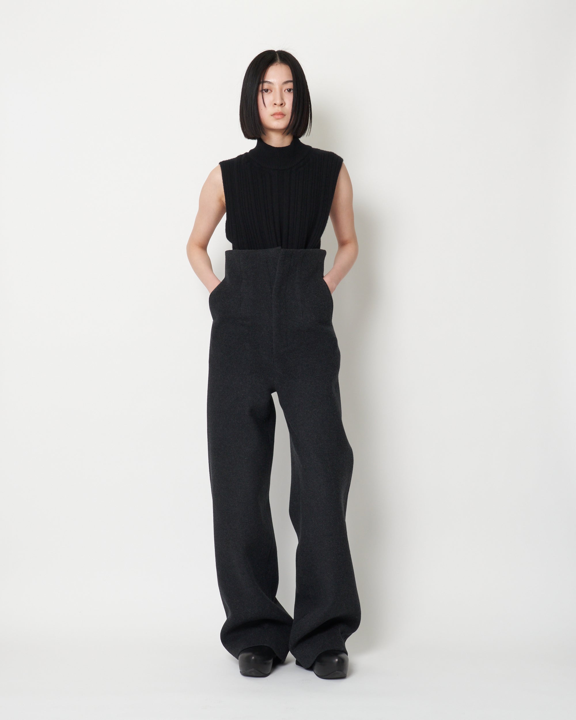 KARLOTTA - HIGH WEISTED WOOL PANTS