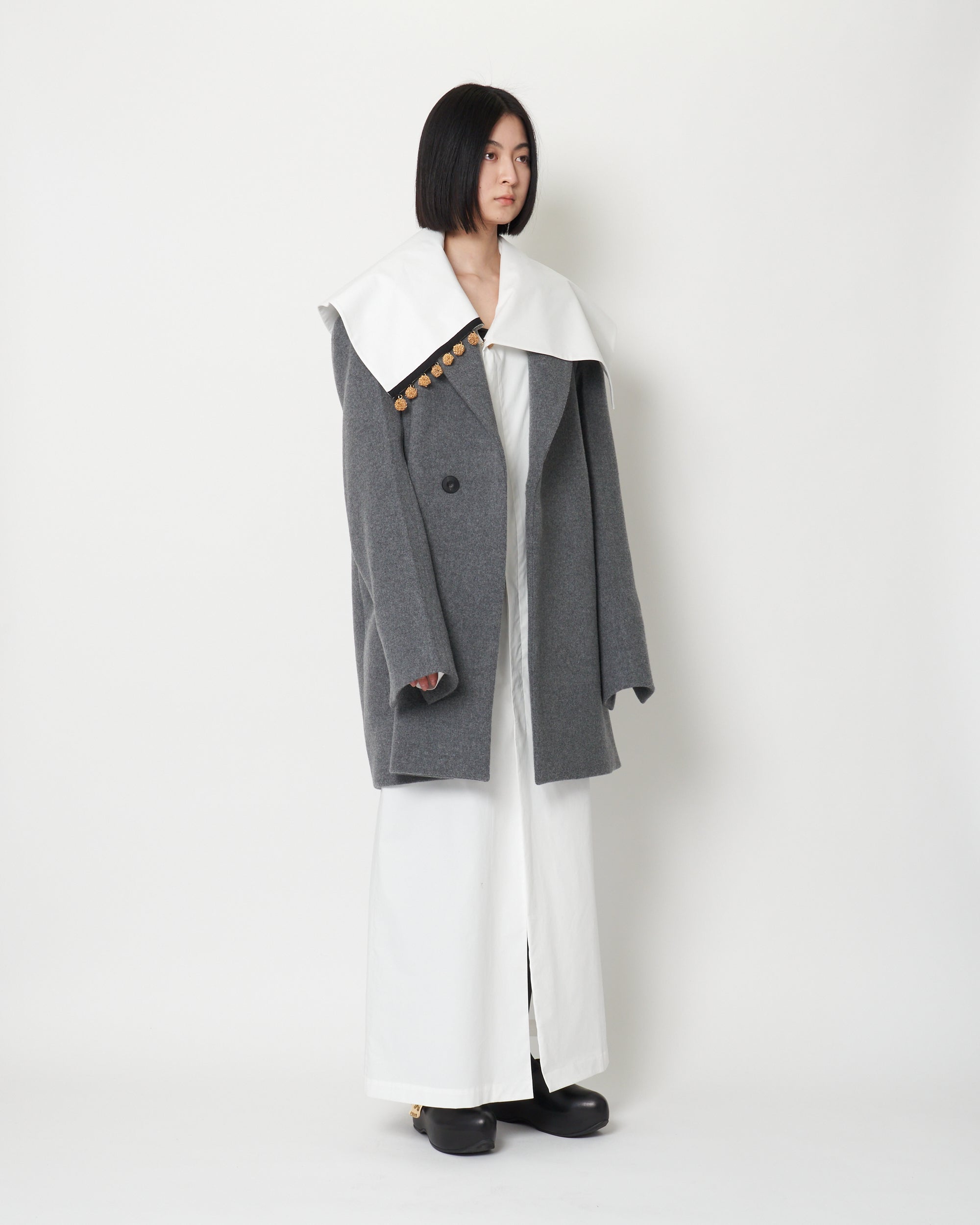 KASEY - SINGLE BREASTED OVERSIZED WOOL JACKET