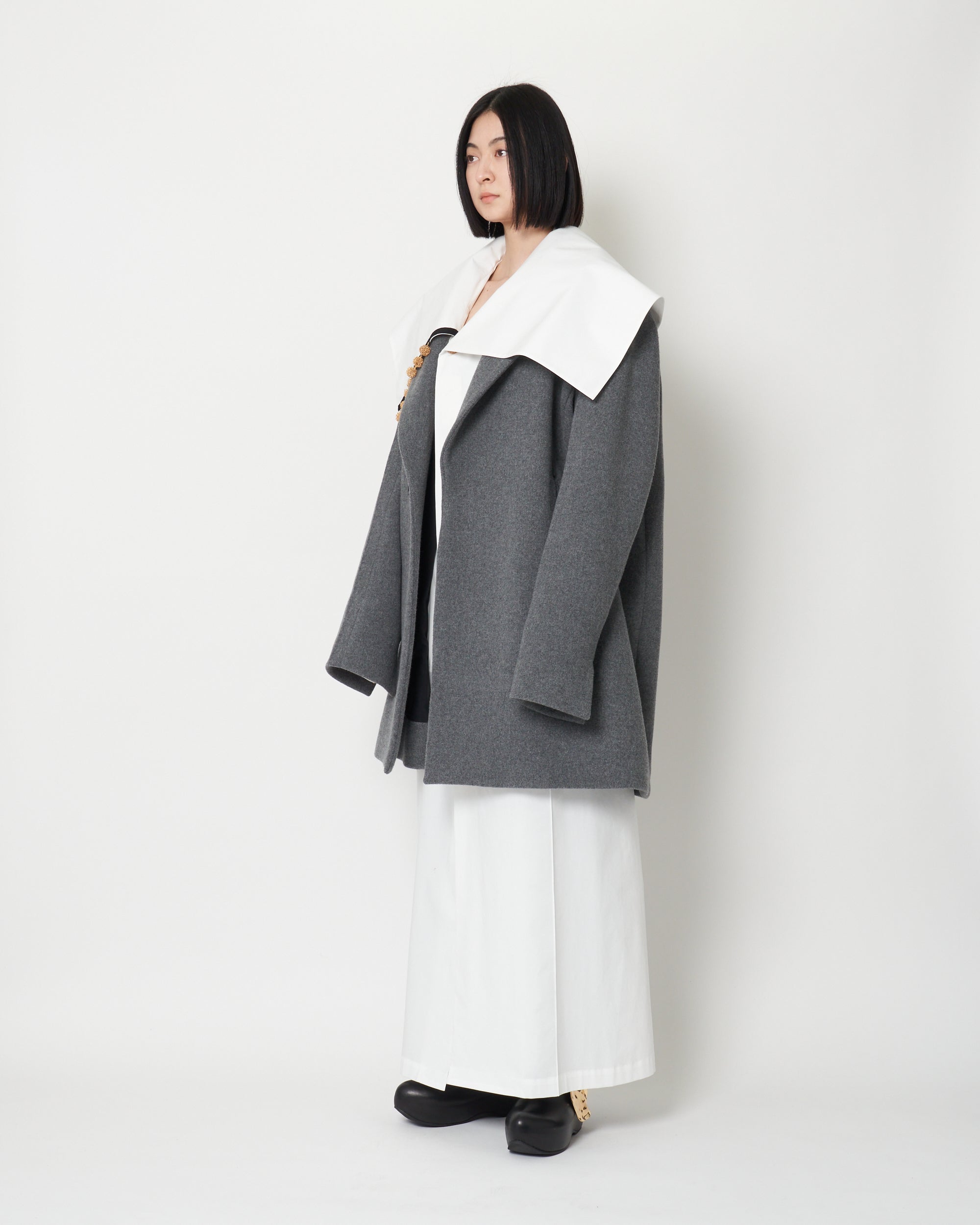 KASEY - SINGLE BREASTED OVERSIZED WOOL JACKET