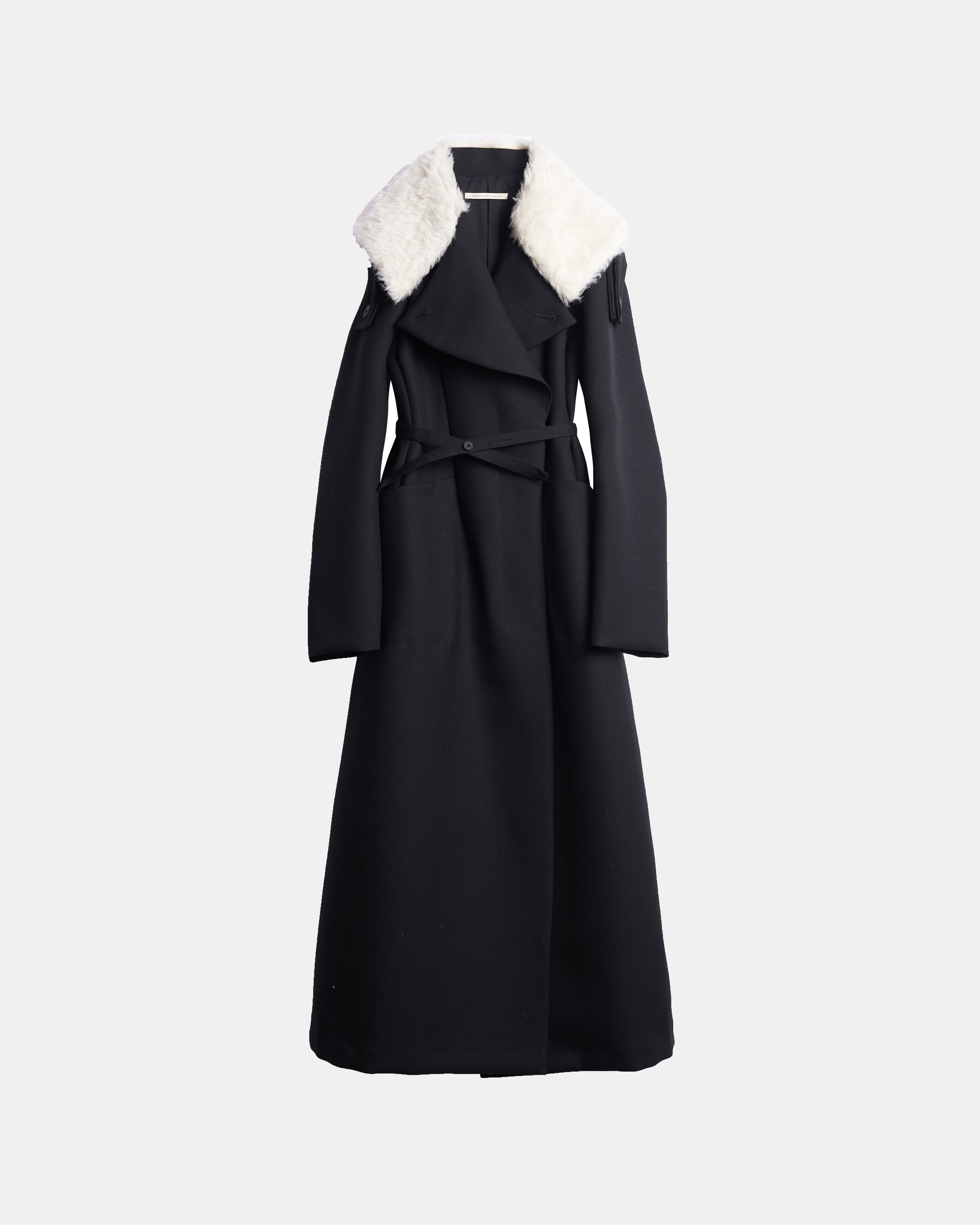 KELLY - BOAH COLLAR WOOL GABARDINE COAT