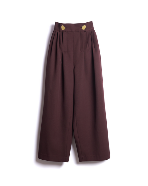 KIERNAN - TUCKED WOOL WORKER TROUSERS