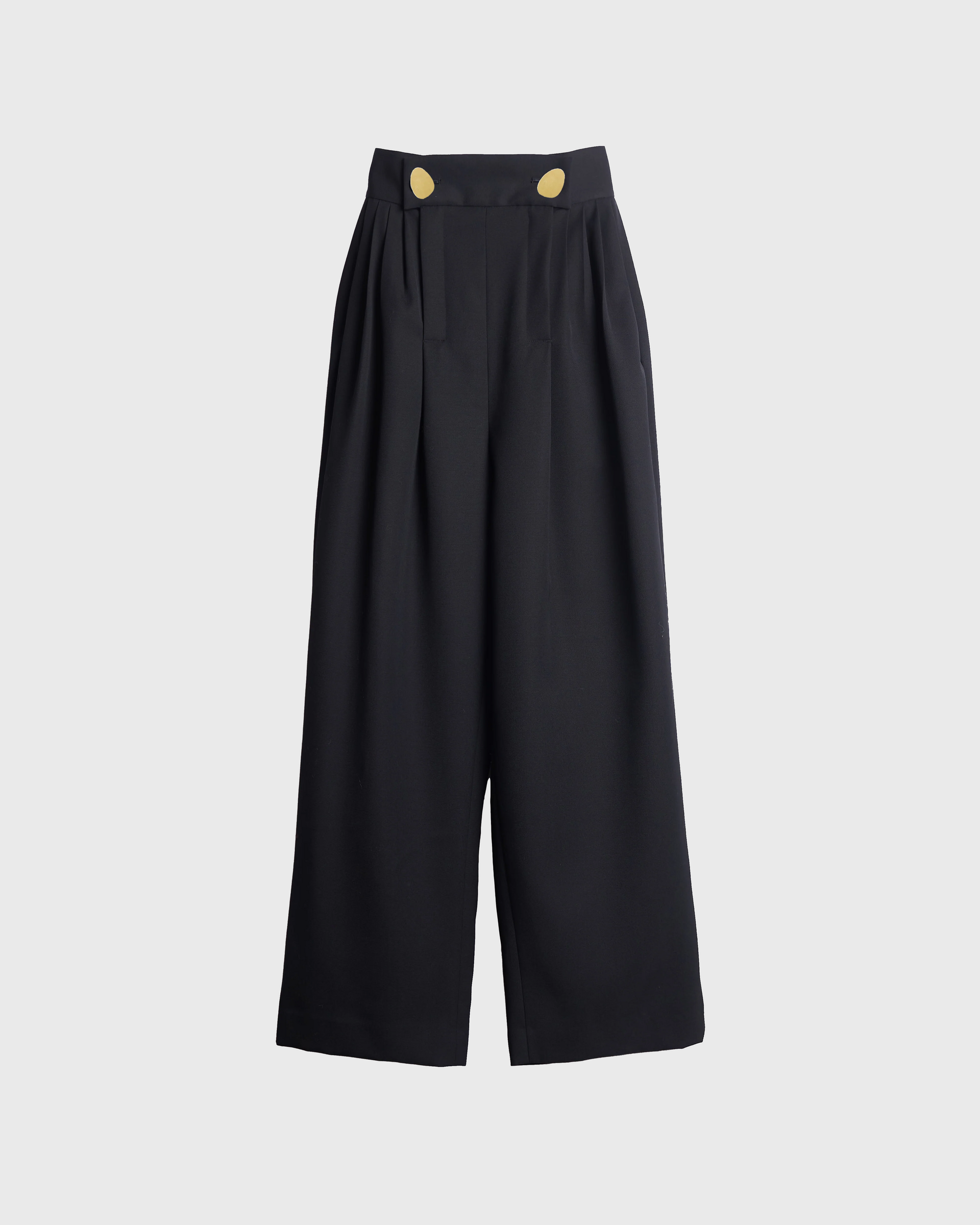 KIERNAN - TUCKED WOOL WORKER TROUSERS – HARUNOBUMURATA