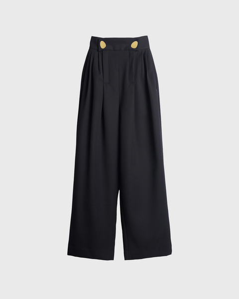 KIERNAN - TUCKED WOOL WORKER TROUSERS