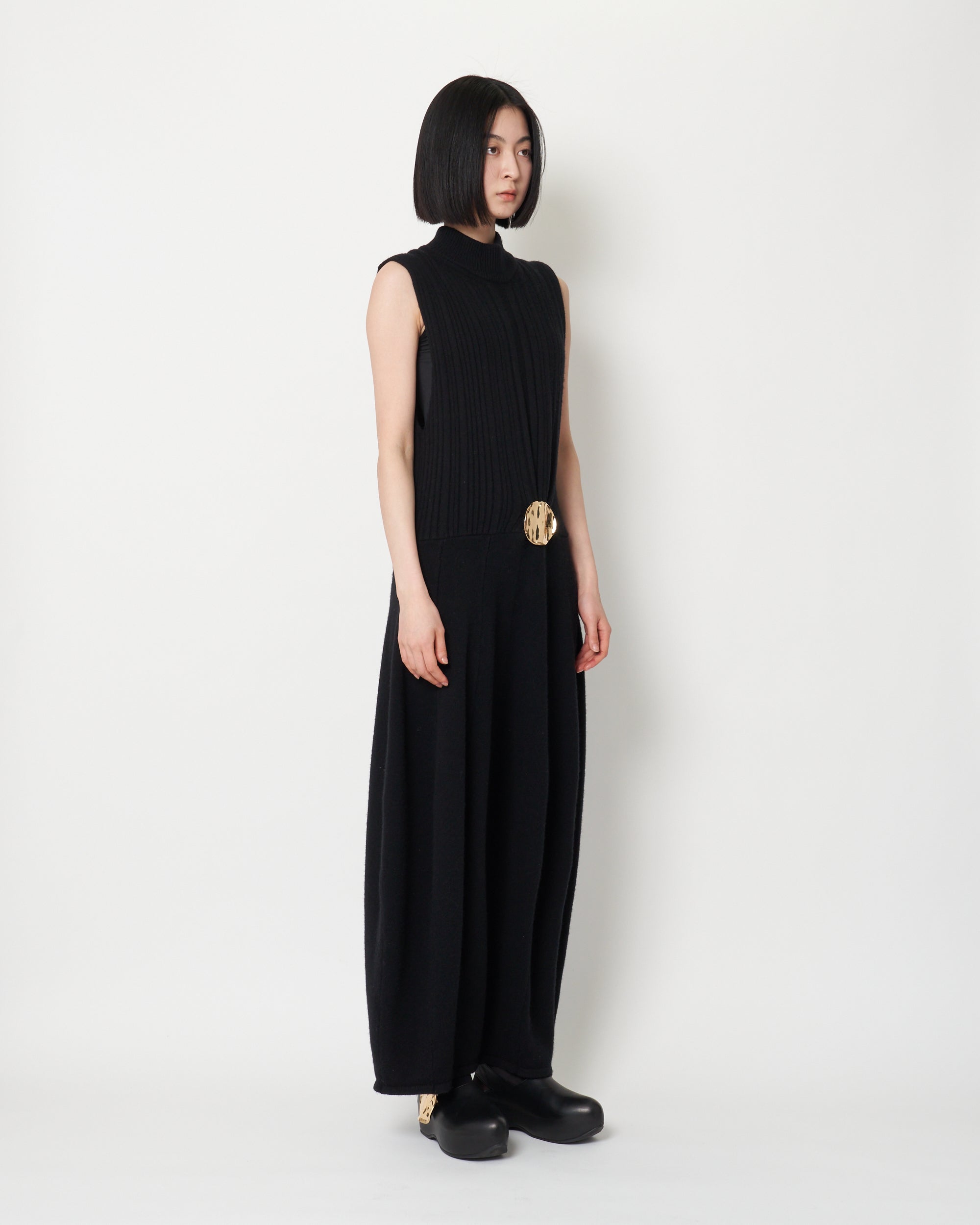 KIRILL - BOILED WOOL KNIT DRESS