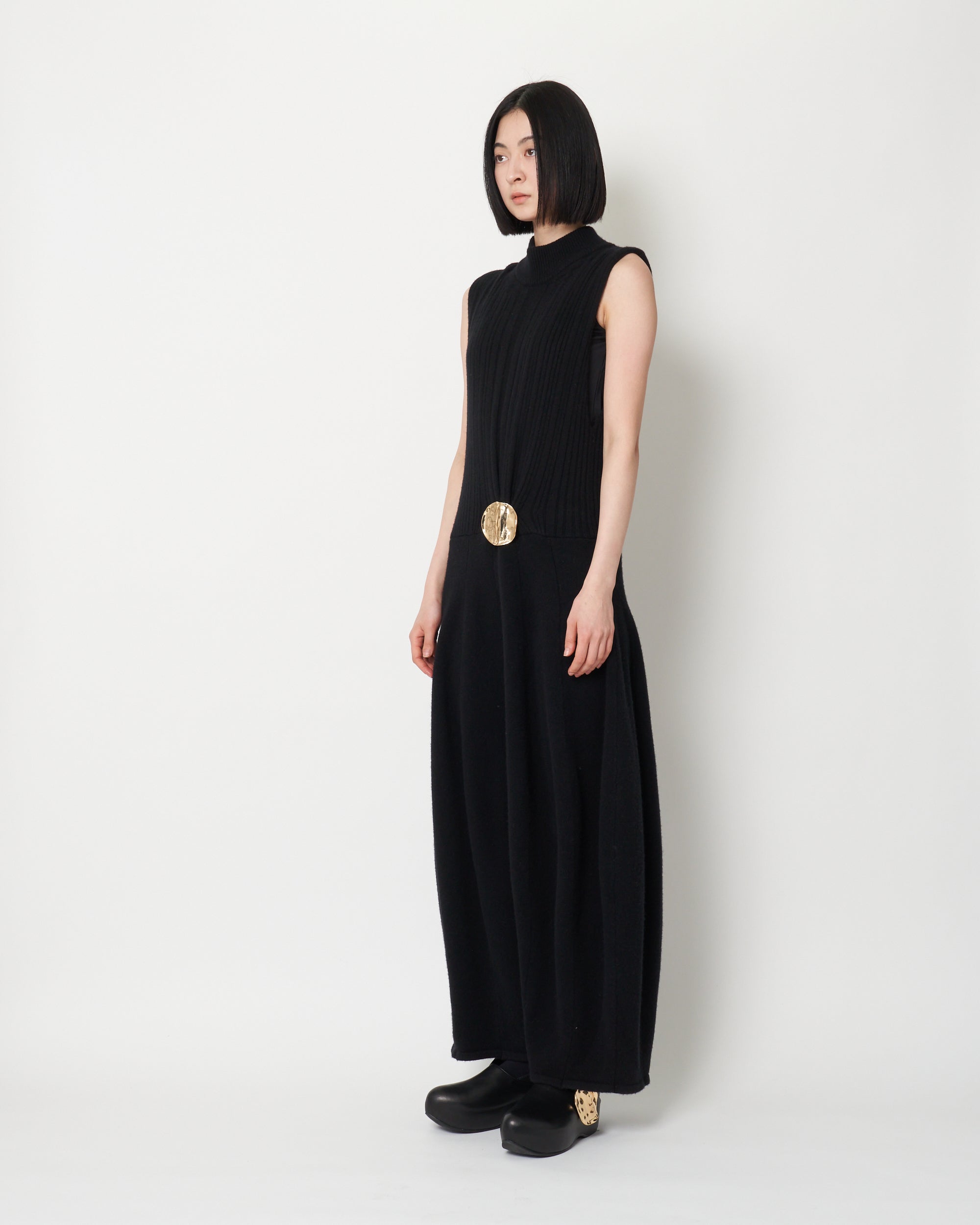 KIRILL - BOILED WOOL KNIT DRESS