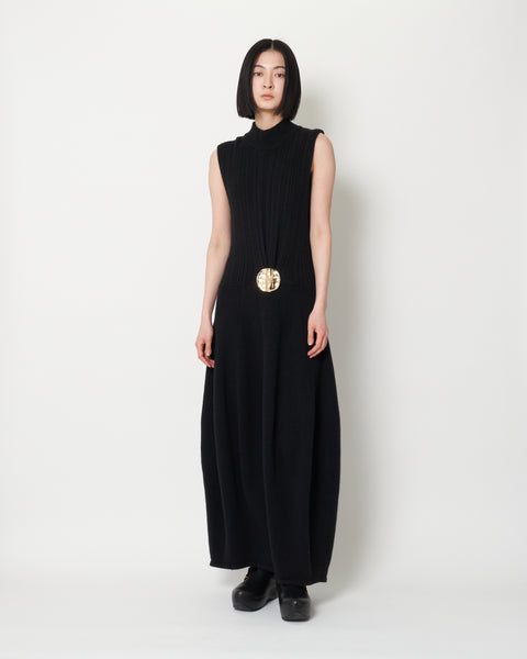 KIRILL - BOILED WOOL KNIT DRESS