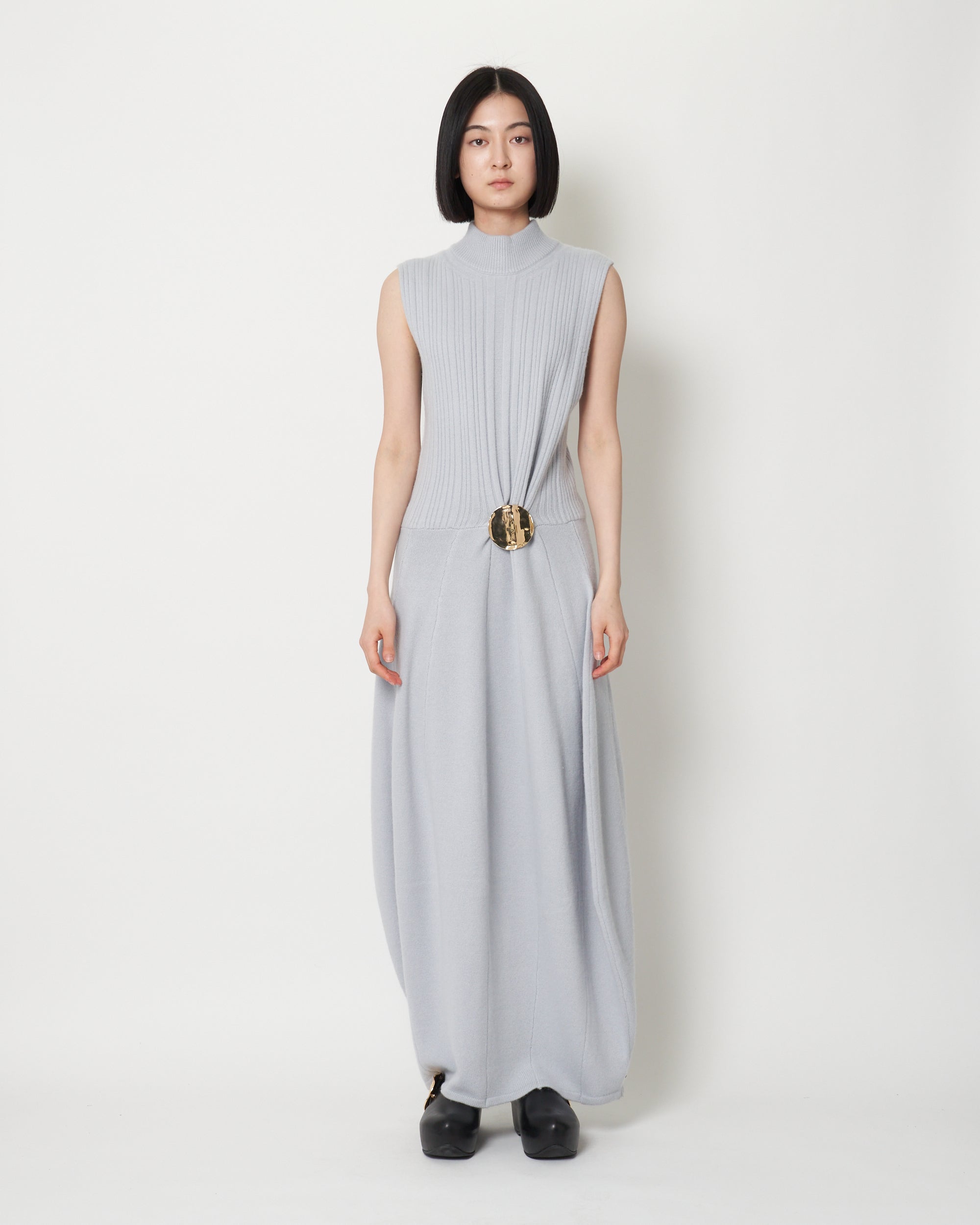 KIRILL - BOILED WOOL KNIT DRESS