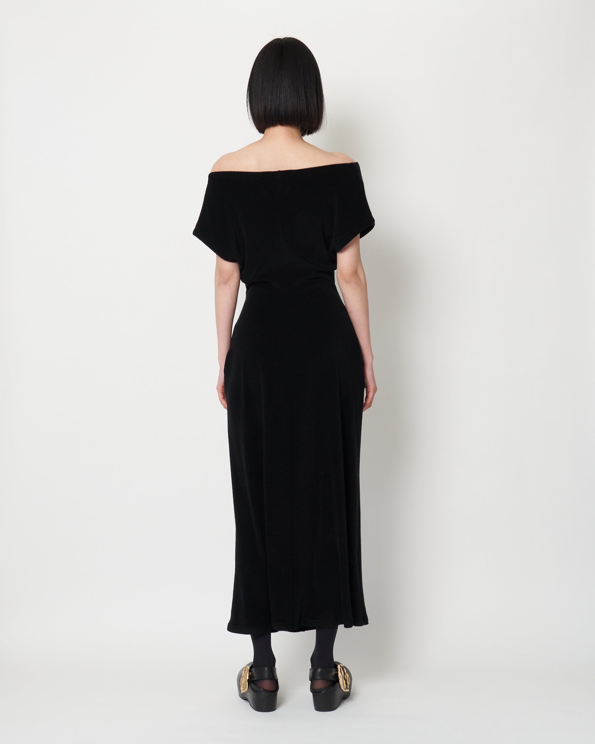 KIRSTY- TENSEL CASHMERE JERSEY DRESS