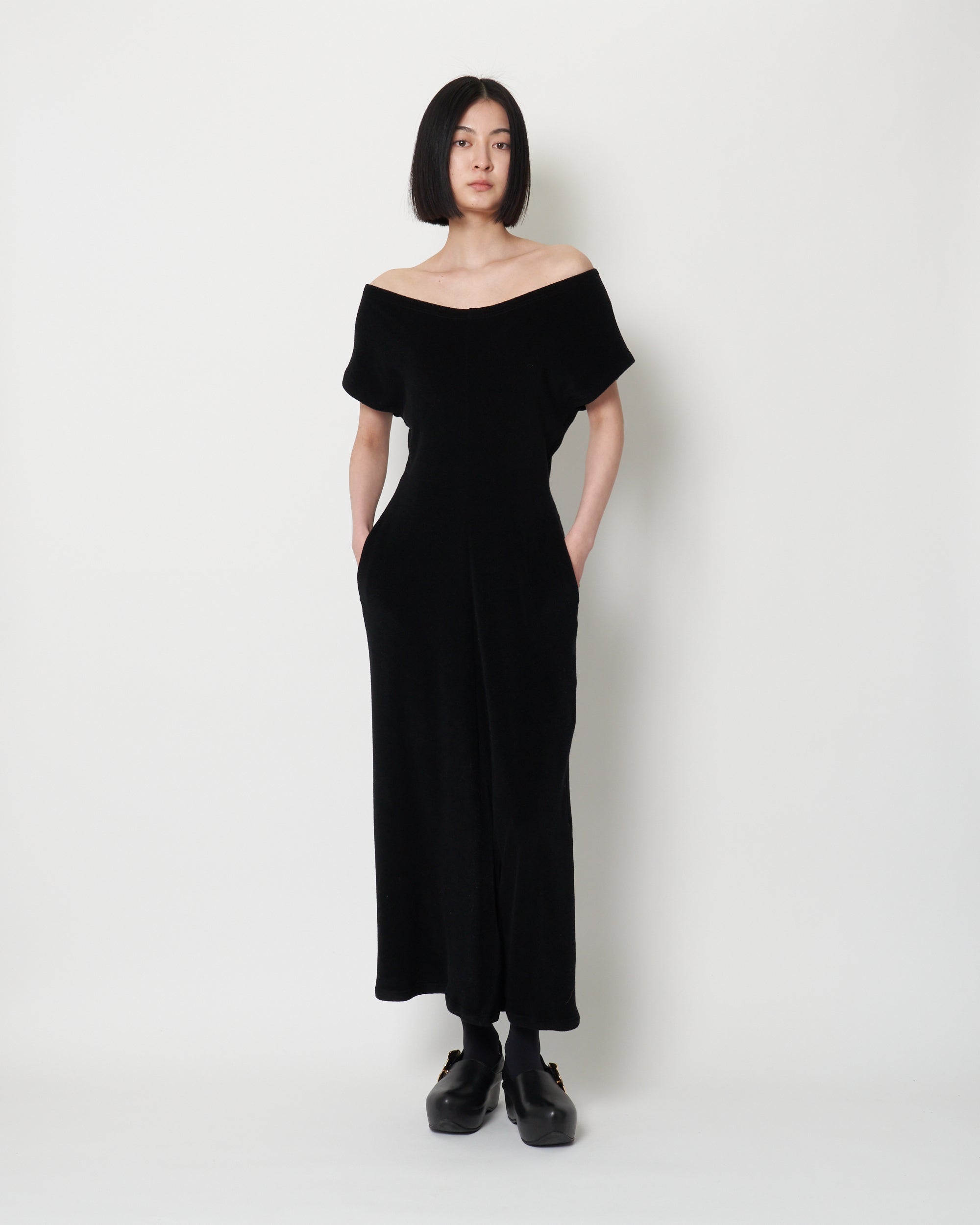 KIRSTY- TENSEL CASHMERE JERSEY DRESS