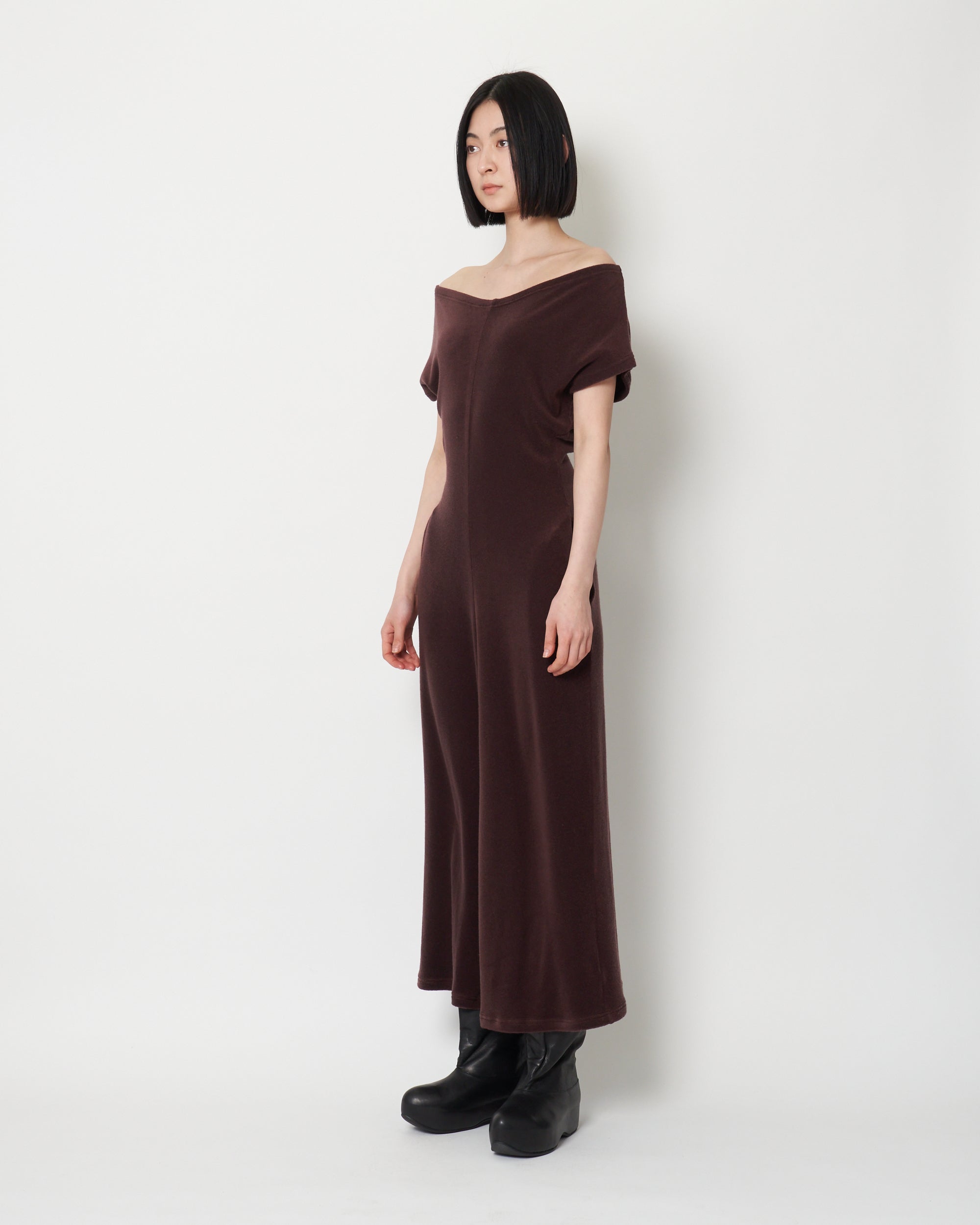 KIRSTY- TENSEL CASHMERE JERSEY DRESS