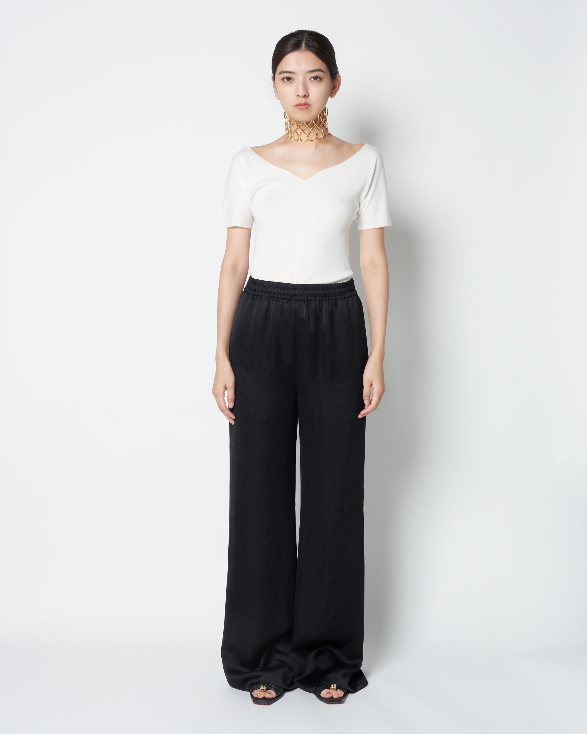 【PRE ORDER】KRISTA - SATIN RELAXED STRAIGHT PANTS