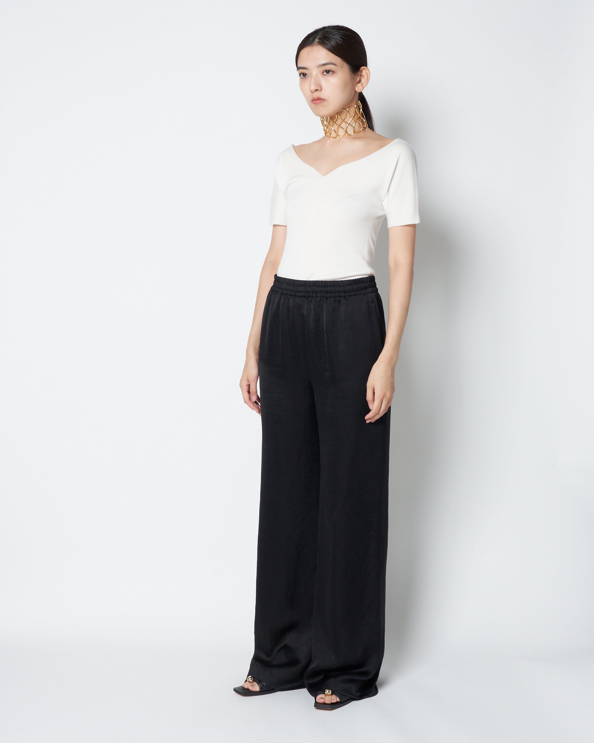 【PRE ORDER】KRISTA - SATIN RELAXED STRAIGHT PANTS