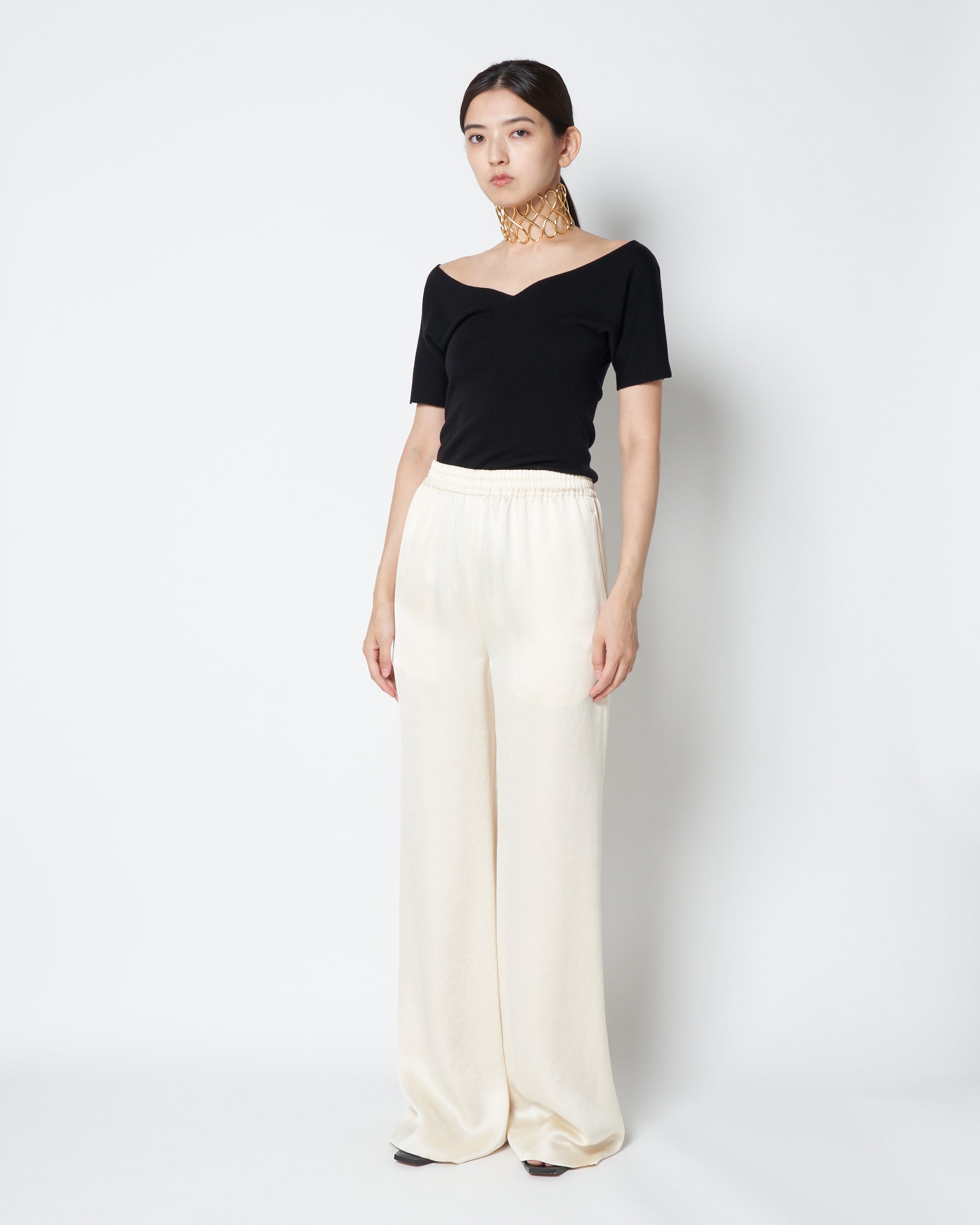 【PRE ORDER】KRISTA - SATIN RELAXED STRAIGHT PANTS