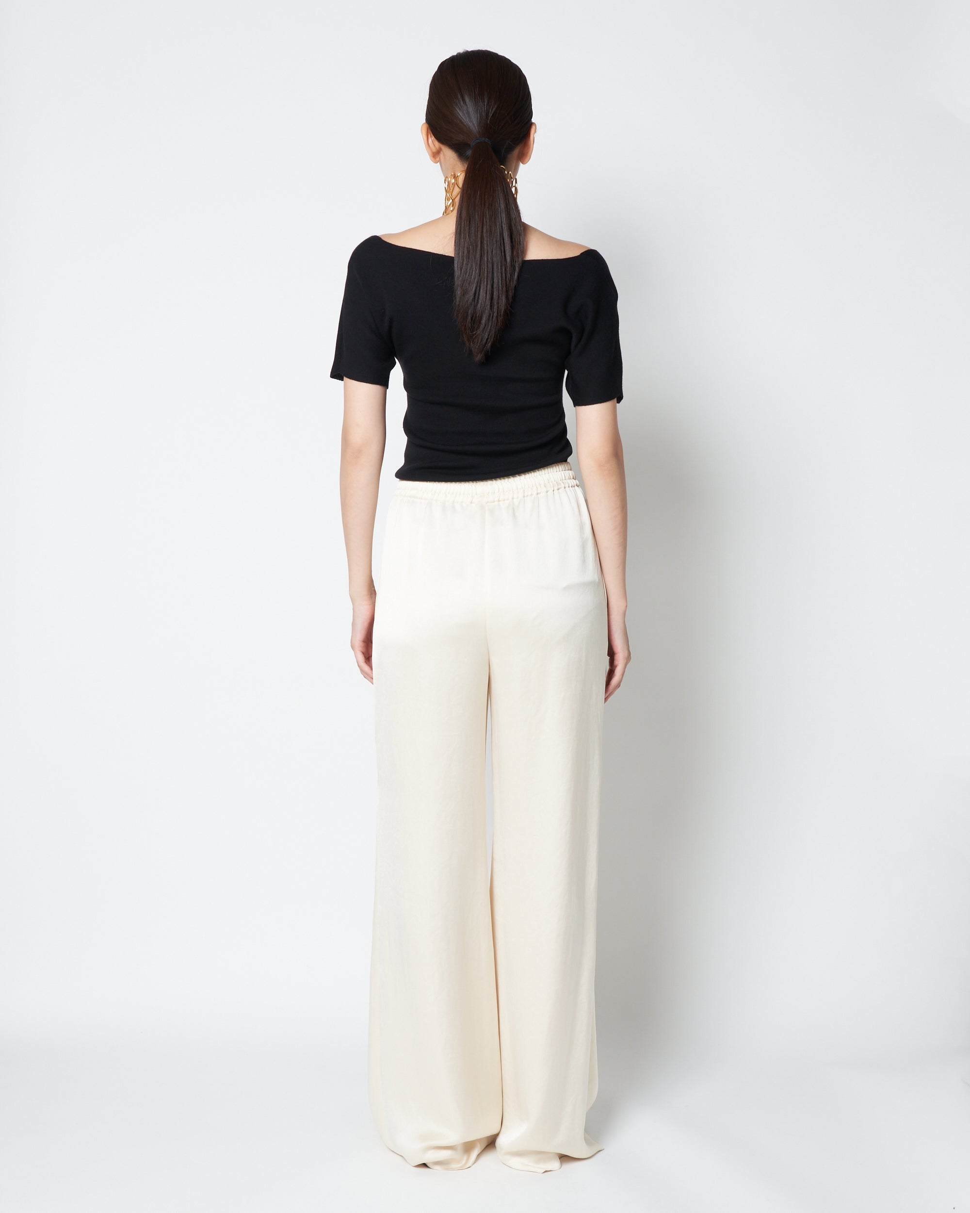 【PRE ORDER】KRISTA - SATIN RELAXED STRAIGHT PANTS