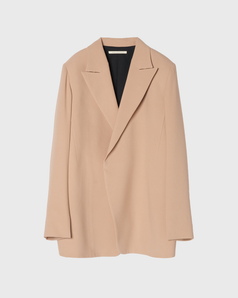 KRISTIN - SILK TAILORED JACKET - BEIGE
