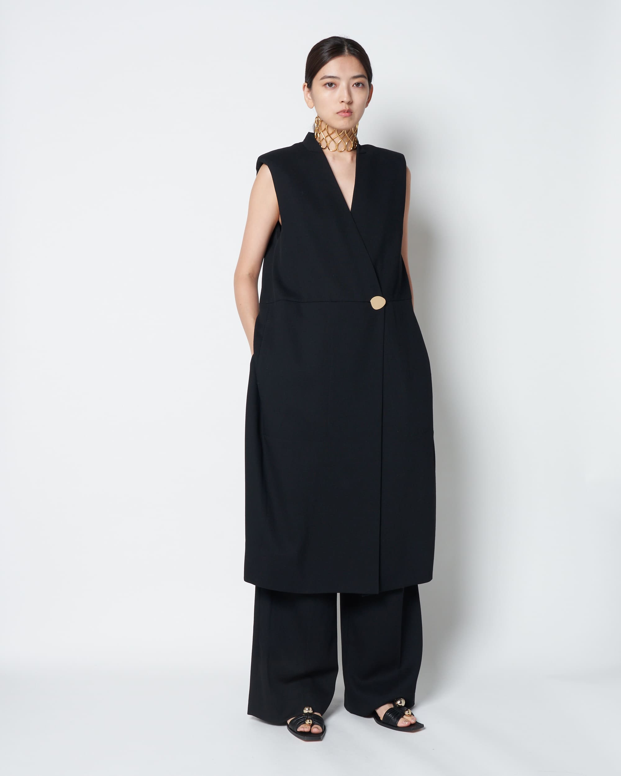LARRY - SUMMER WOOL LONG GILET