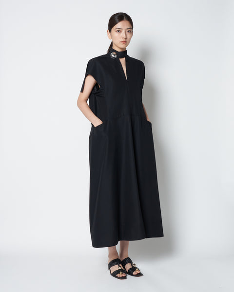 LAURA - ROUND SHAPE SLEEVELESS DRESS