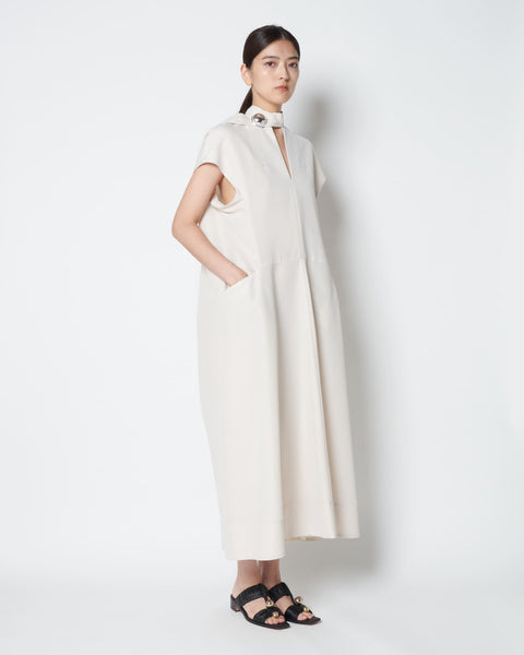 LAURA - ROUND SHAPE SLEEVELESS DRESS