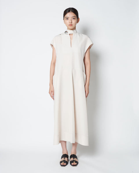 LAURA - ROUND SHAPE SLEEVELESS DRESS