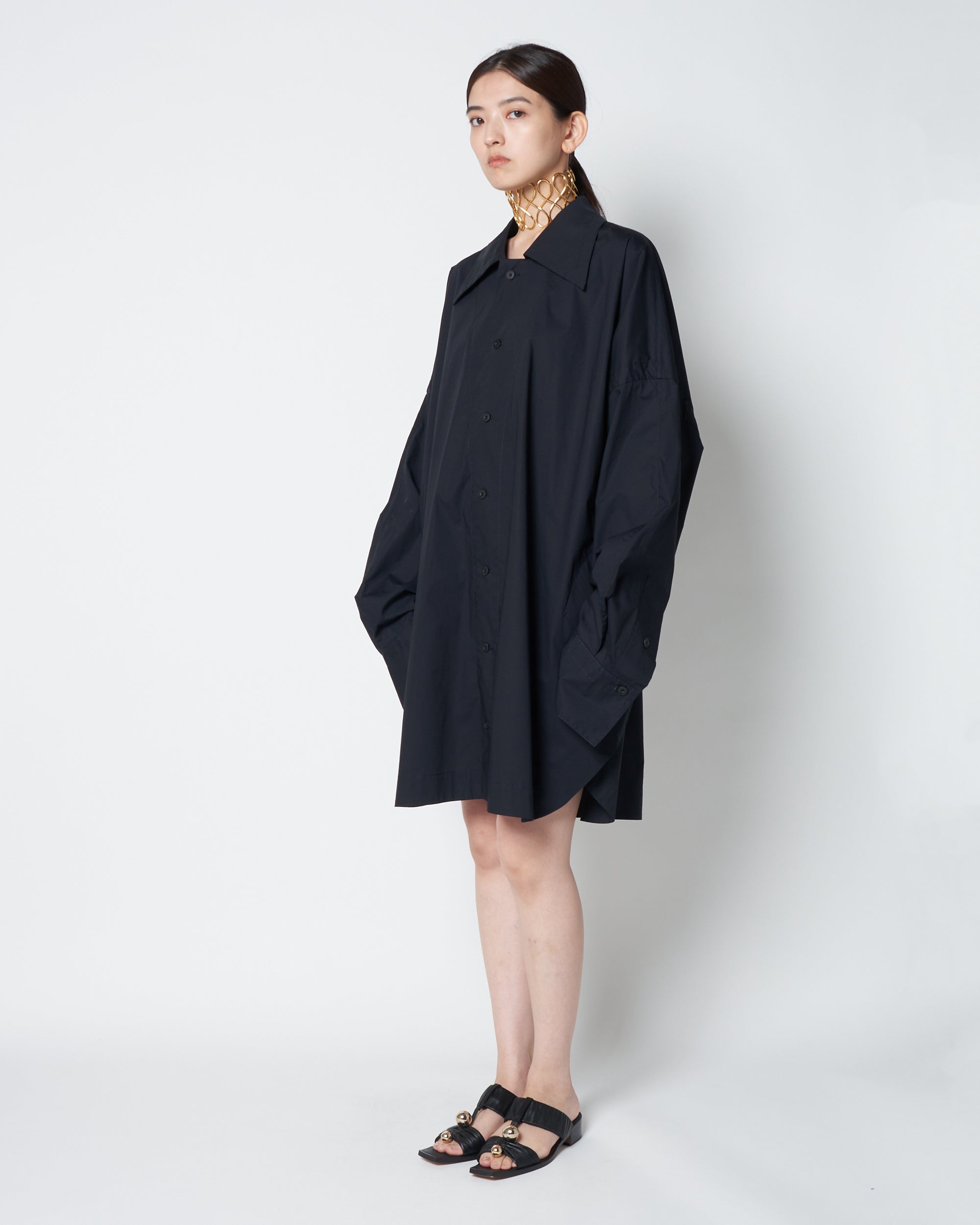 【PRE ORDER】LAUREN- OVERSIZED COTTON DRESS SHIRT