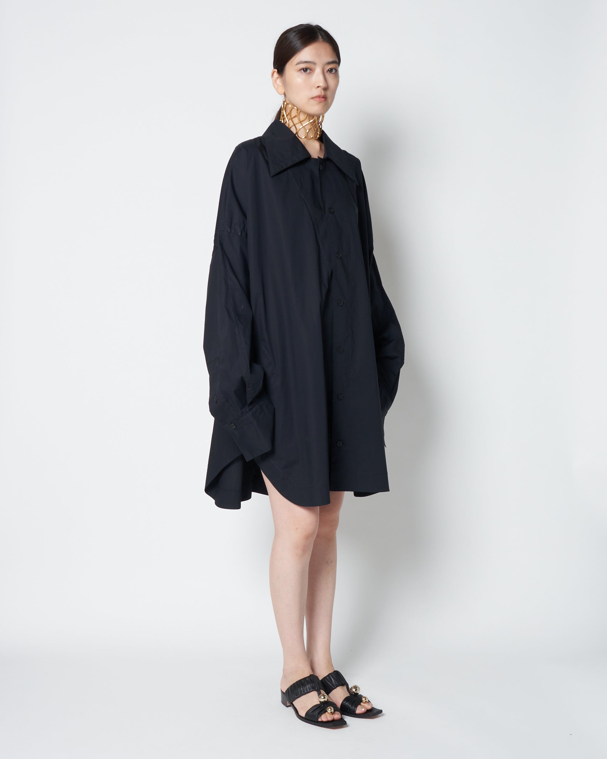 【PRE ORDER】LAUREN- OVERSIZED COTTON DRESS SHIRT