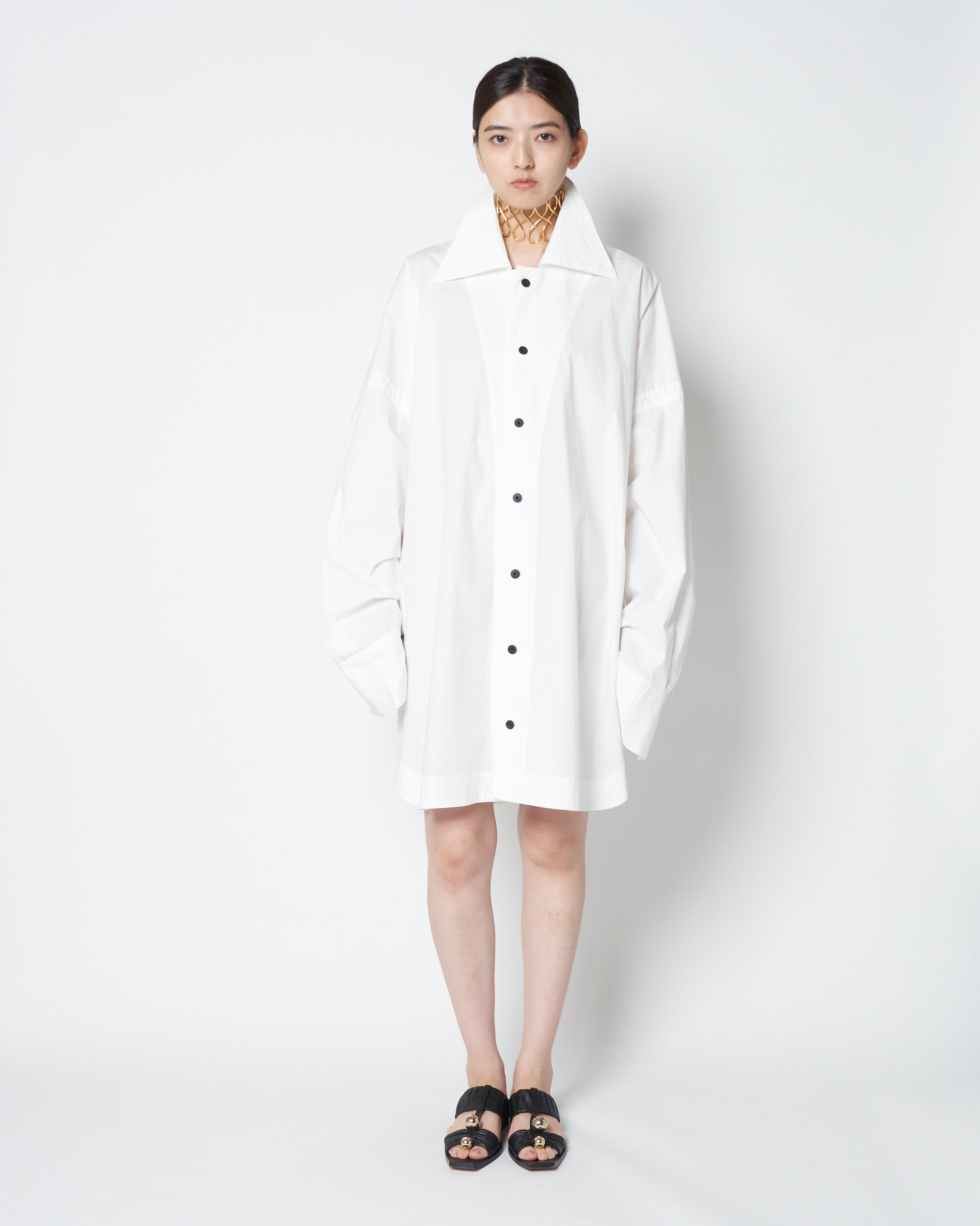 【PRE ORDER】LAUREN- OVERSIZED COTTON DRESS SHIRT